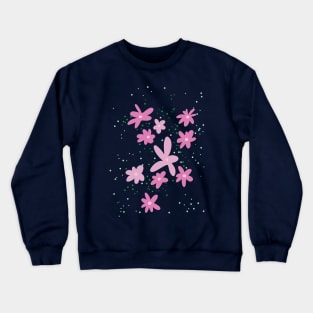 Pink daisies Crewneck Sweatshirt